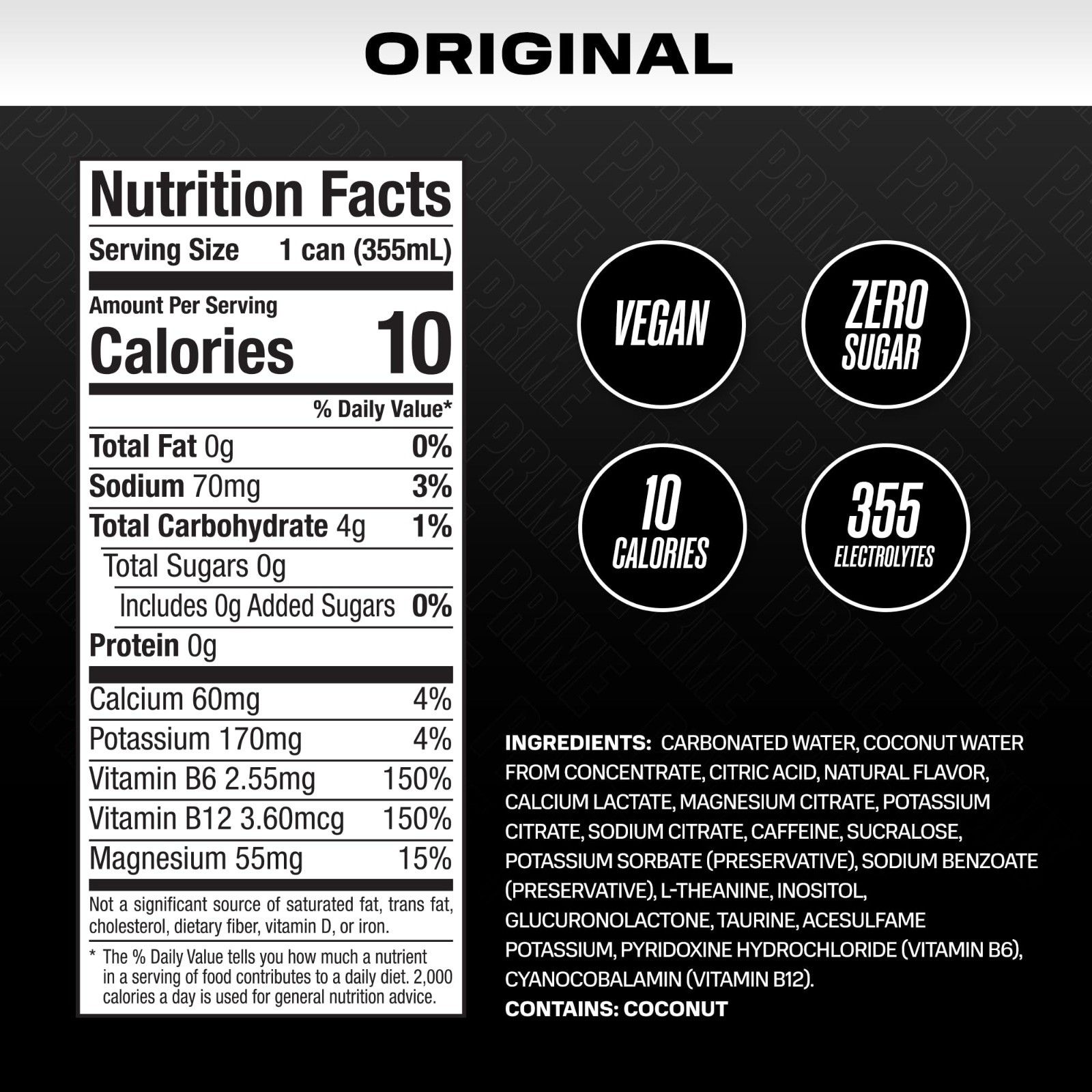 Zero Sugar Energy Drink | 200mg Caffeine & Electrolytes | Vegan & Gluten Free |