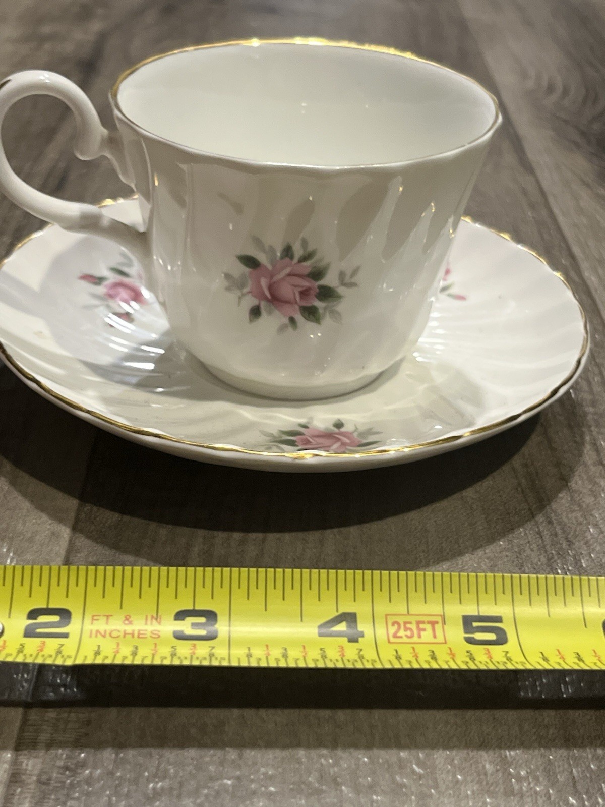Royal Stuart Fine Bone China Saucer And Tea Cup Set Vintage Pink Floral