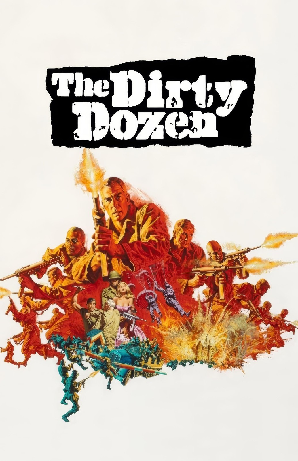 The Dirty Dozen (1967) Movie Poster Print Wall Art Home Decor Vintage Film