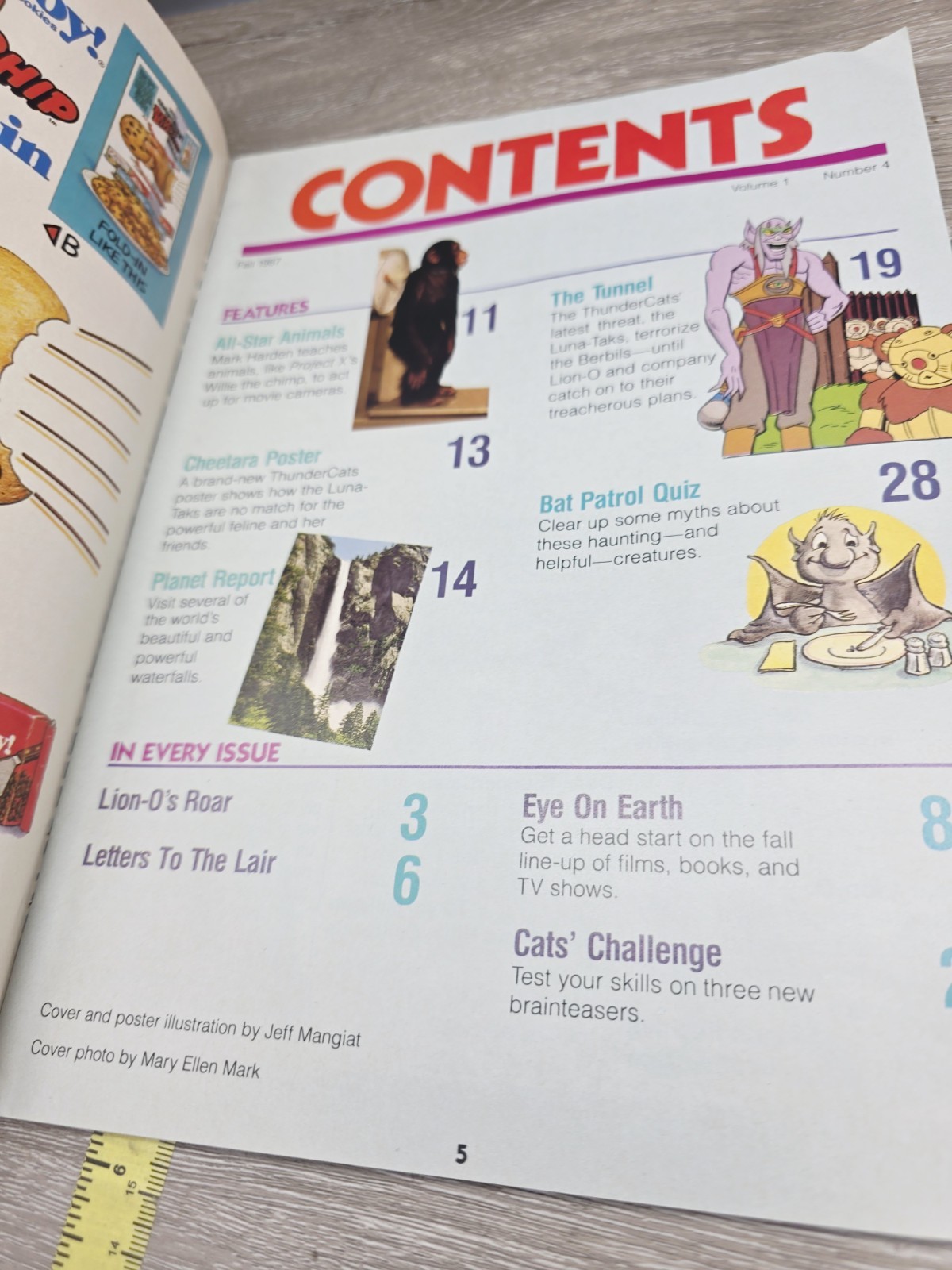 THUNDERCATS Magazine Fall 1987 #4 Cheetara Summer 1997 Panthro No Posters