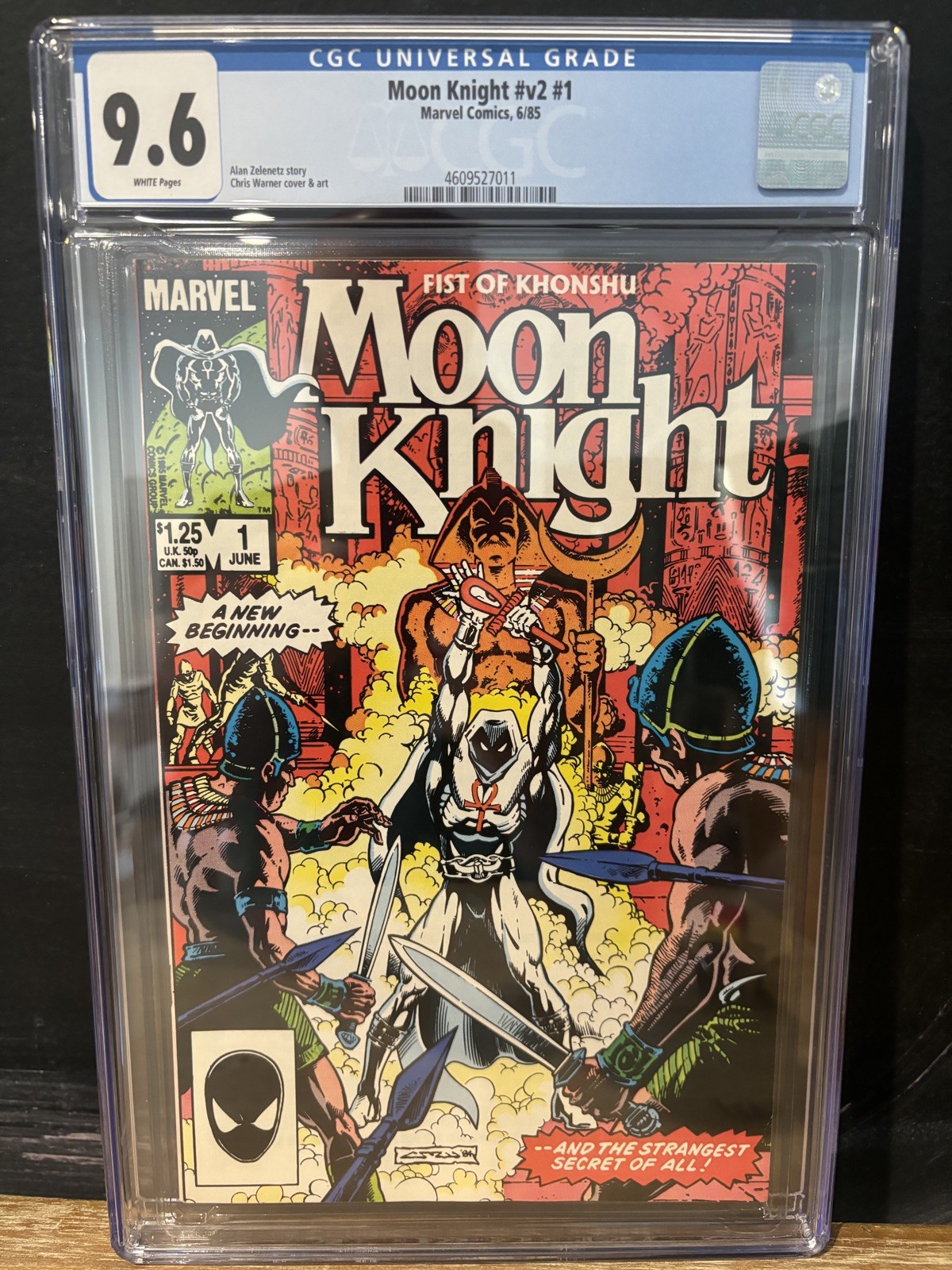 Moon Knight #v2 #1 CGC 9.6 (1985) Chris Warner Cover Marvel Comics
