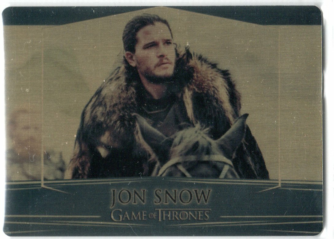 GAME OF THRONES VALYRIAN STEEL SE GOLD PARALLEL BASE #5 JON SNOW 082/100