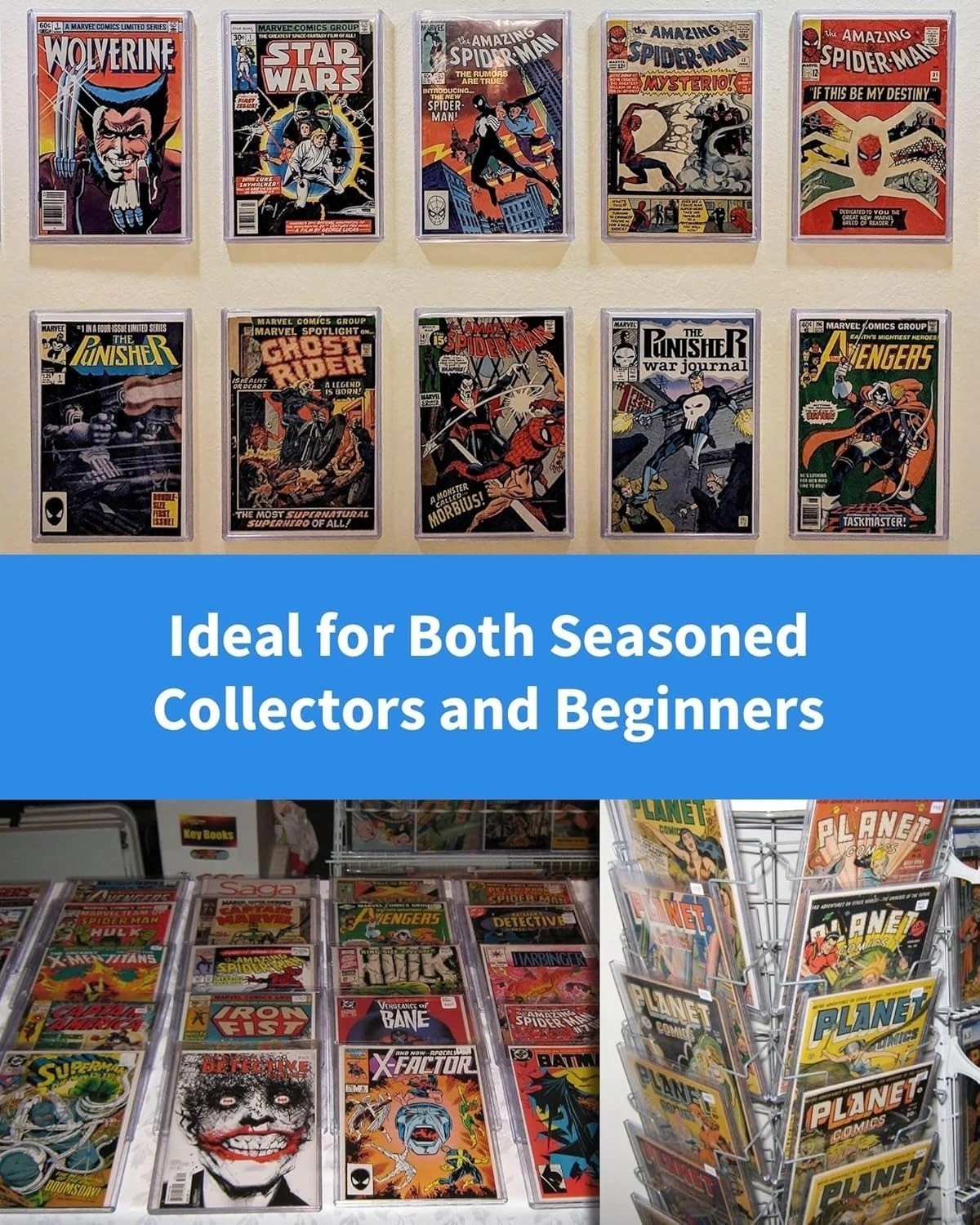 10 Pack Comic Book Top Loaders Protector Hard Case Sleeve Silver Fast US Ship