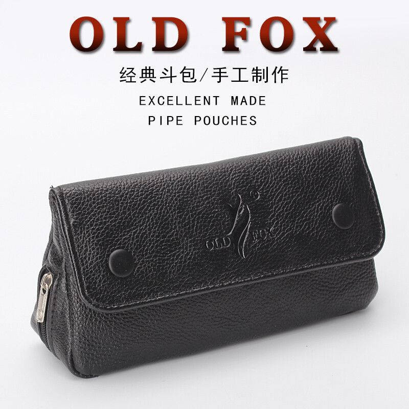 PU Smoking Tobacco Pipe Pouch Case Bag For 2 Pipes Tamper Filter Tool Cleaner