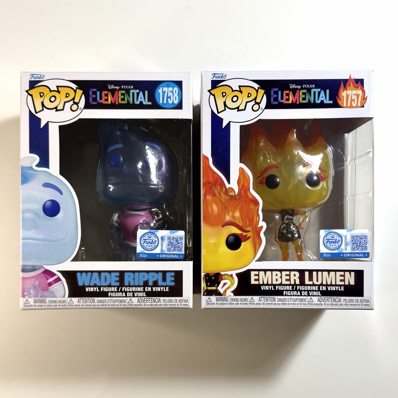 Funko Pop! Elemental Bundle – Ember Lumen & Wade Ripple (Common)