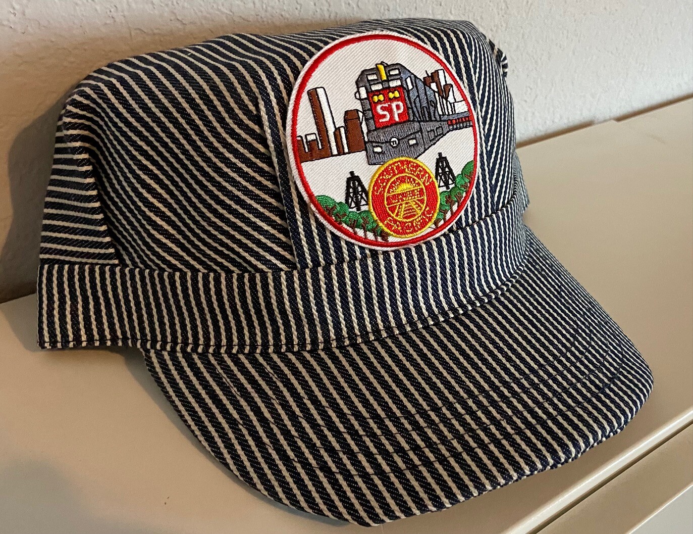 Engineer/Conductor Cap/Hat-(SP) Southern Pacific Loco-adjustable-Adult or Child