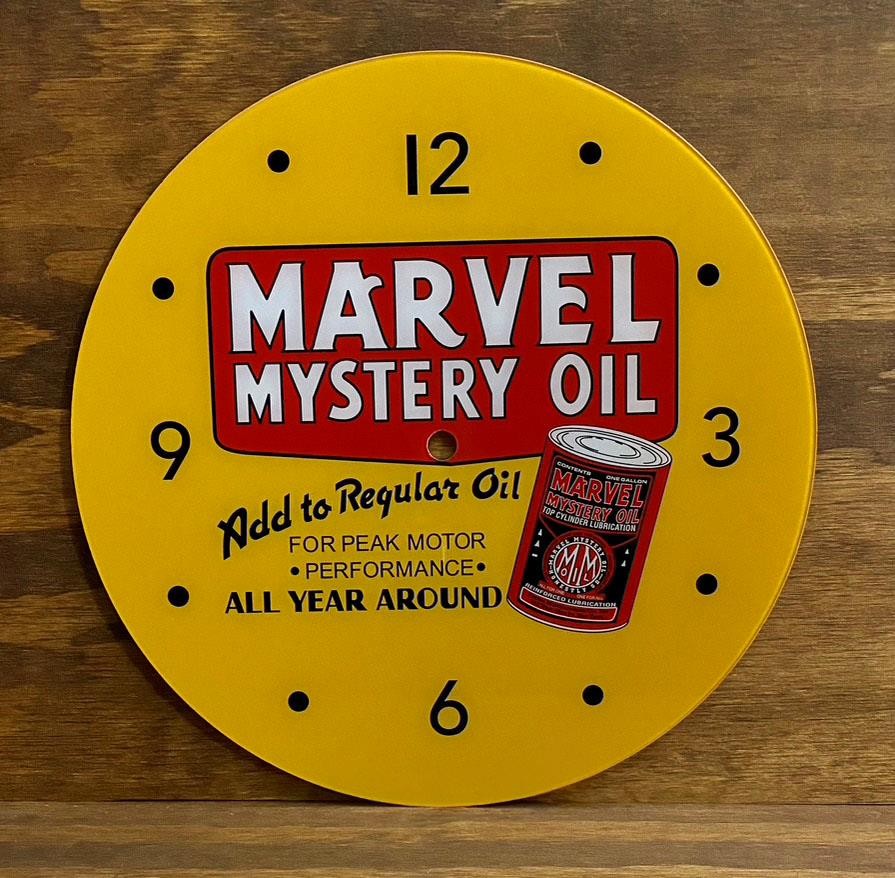 14-3/8″ Marvel Mystery Oil Round Replacement Clock Face for Pam Clock FREE SHIP