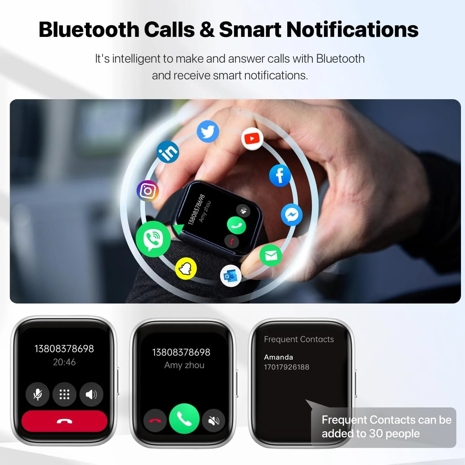 JeeJTek Smart Watches for Men Women – 1.83″ HD 2025 Fitness Tracker with 100 Spo