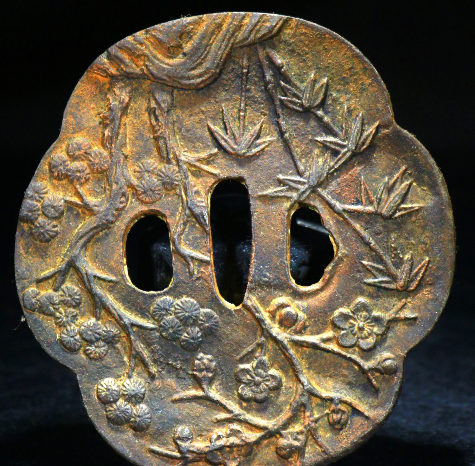 3.4 x 3.1 in 6.8 oz Samurai Sword Guard Tsuba for Katana Samurai Sword! SW119