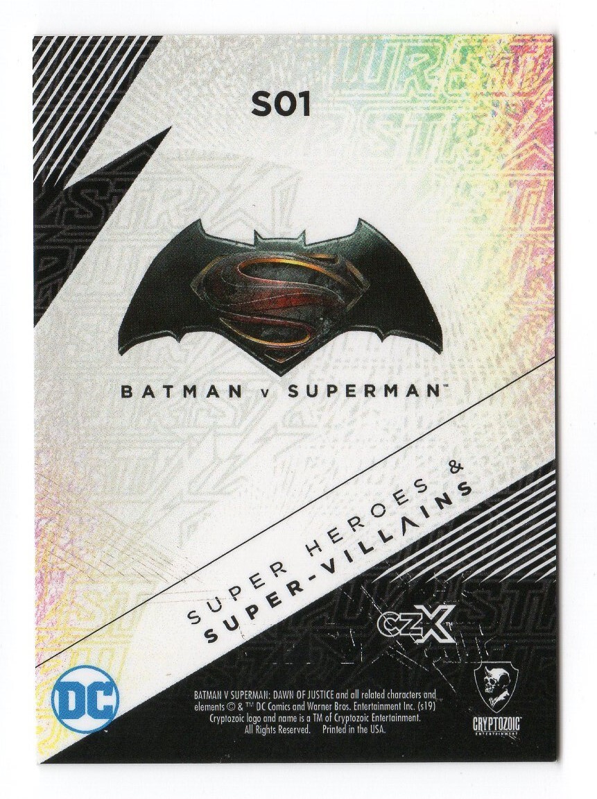 Cryptozoic CZX Super Heroes STR PWR Silver S01 Henry Cavill as Superman #58/60