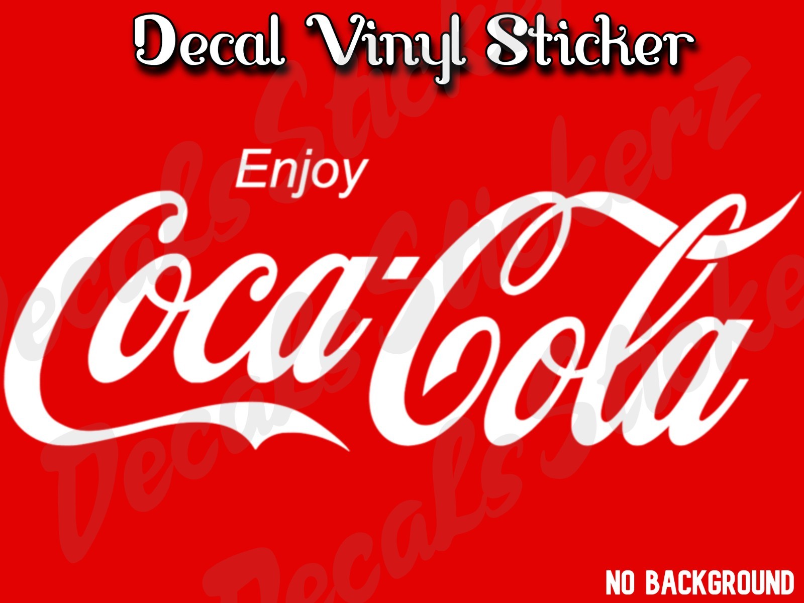 Brand New Coca-Cola Coke Logo Decal Sticker Die-Cut Vinyl Coca Cola 9″L X 3″H