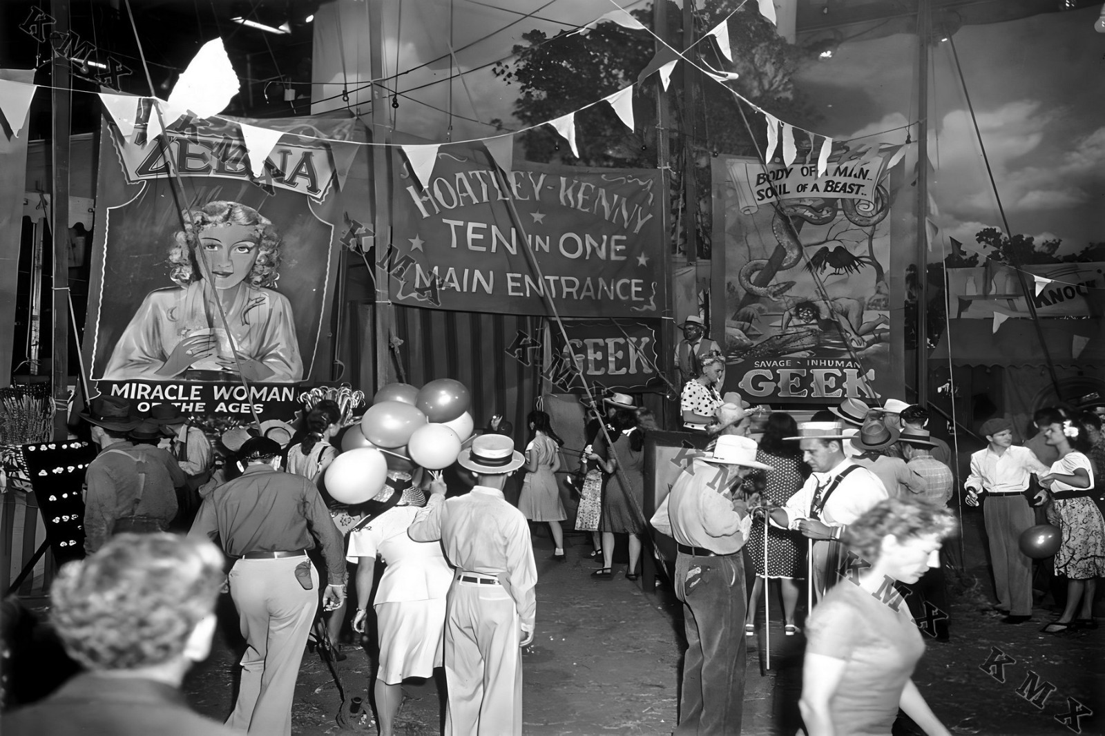 1900’s Circus Freak Show 4×6 photo