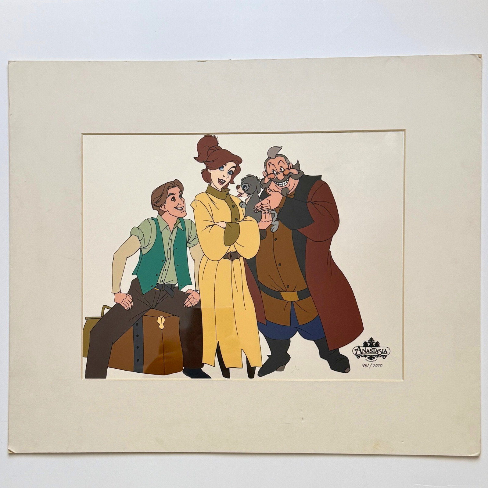 Anastasia Limited Edition Hand Painted Cel W/ Matting & COA 981/7000 Collectible