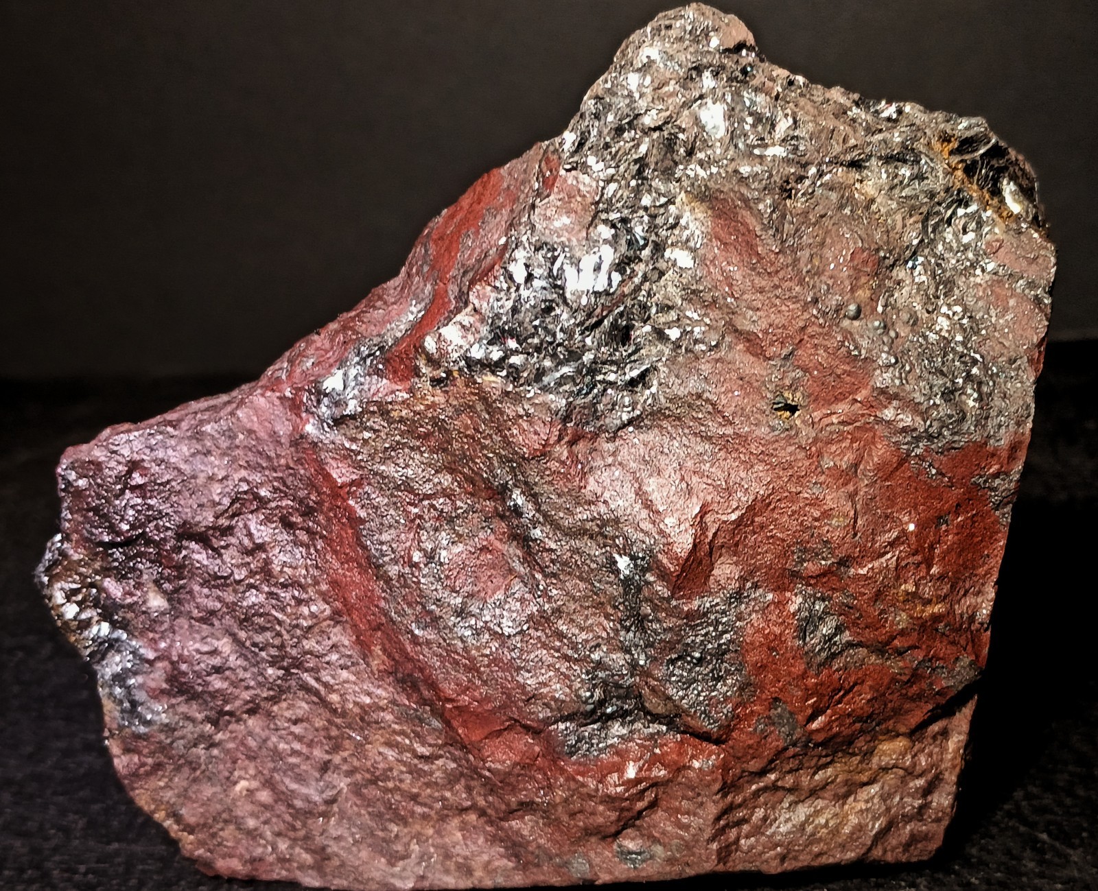 ​559g Pilot Knob Jasper Micaceous Hematite Pyrite Ore Iron County MO