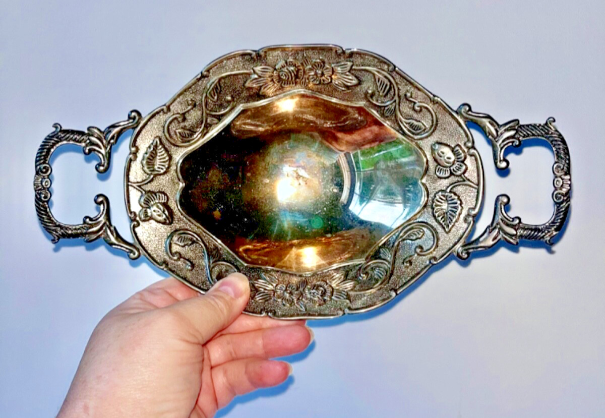 godinger silver art co footed bowl dish