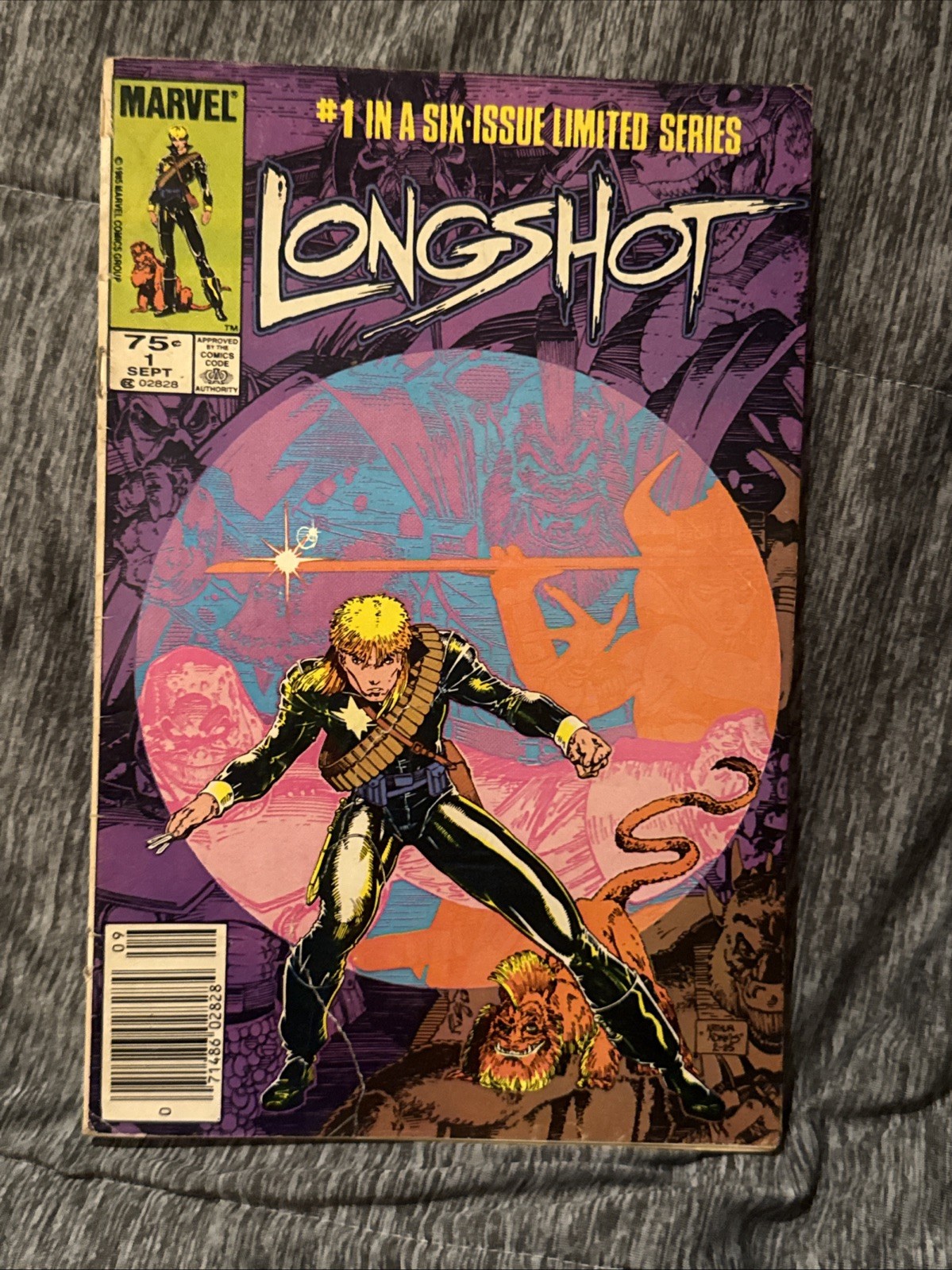 LONGSHOT #1 (Marvel Comics 1985) — 1st Appearance — Newsstand Torn Front