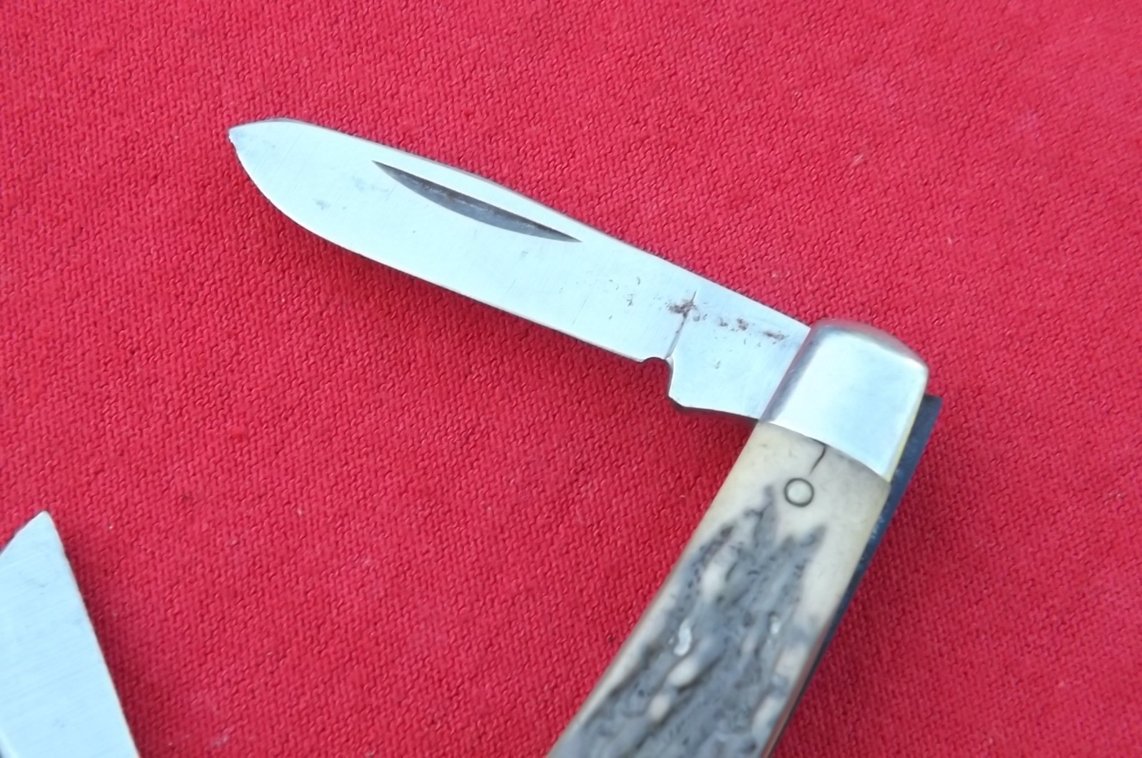 OLDER Schrade USA Uncle Henry 834 UH Rancher Pocket Knife Staglon Handles USER