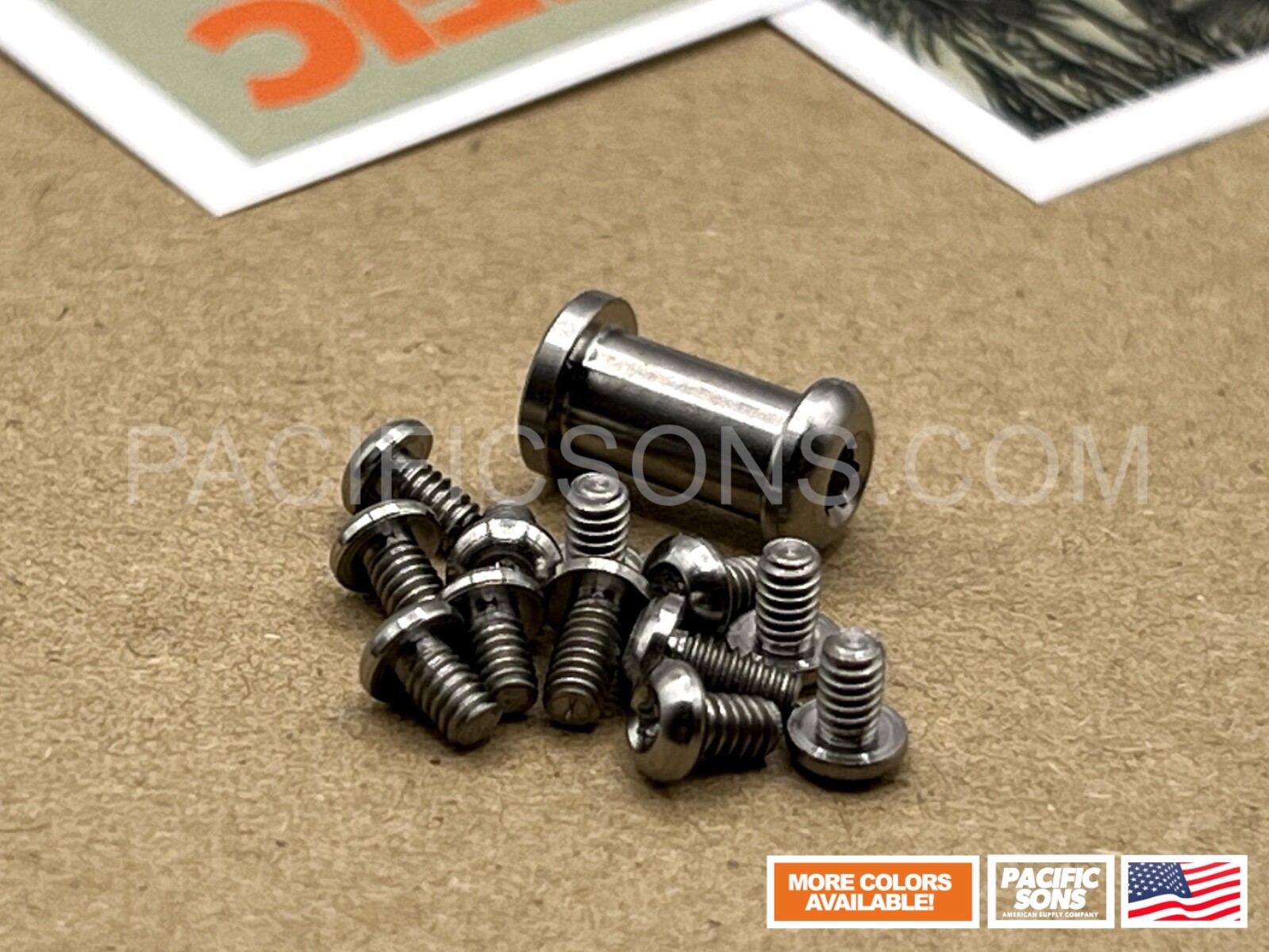 Titanium Screw & Pivot Set for Benchmade 940-1 & 940-2 Osborne – Silver