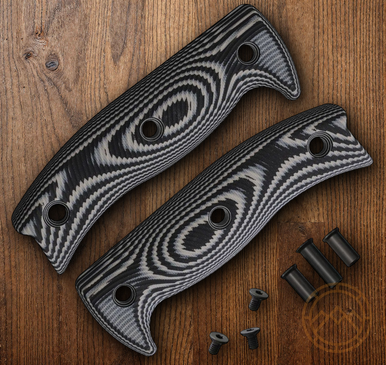 ESEE Handle For ESEE 6 Fixed Blade Knife Black/Gray G10 Includes Hardware USA