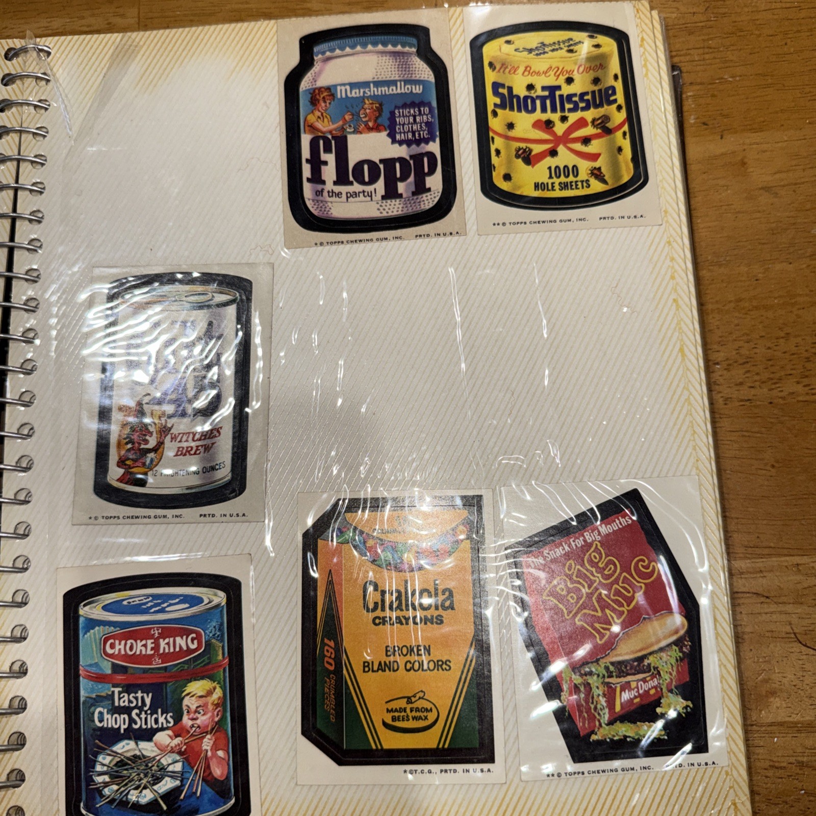 92 Vintage Topps Wacky Pack Stickers. They Are New Unused Condition-Make offer!