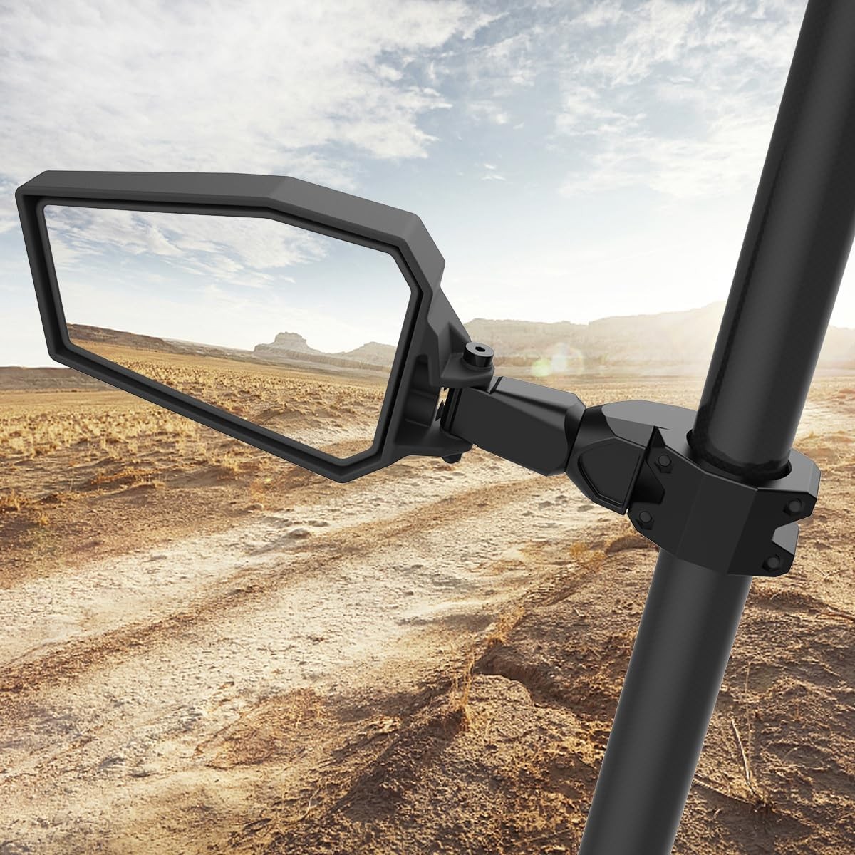 UTV Side View Mirrors .75-2″ Roll Bar Compatible with Polaris RZR 800 900 000 XP