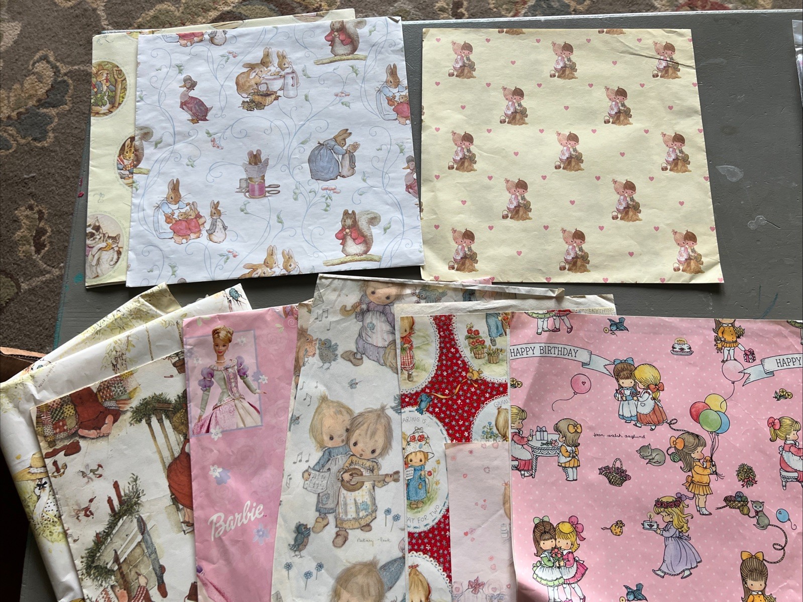Holly Hobbie, Joan WA, Beatrix Potter, Barbie, Betsy Clark, Vintage Wrap Pieces