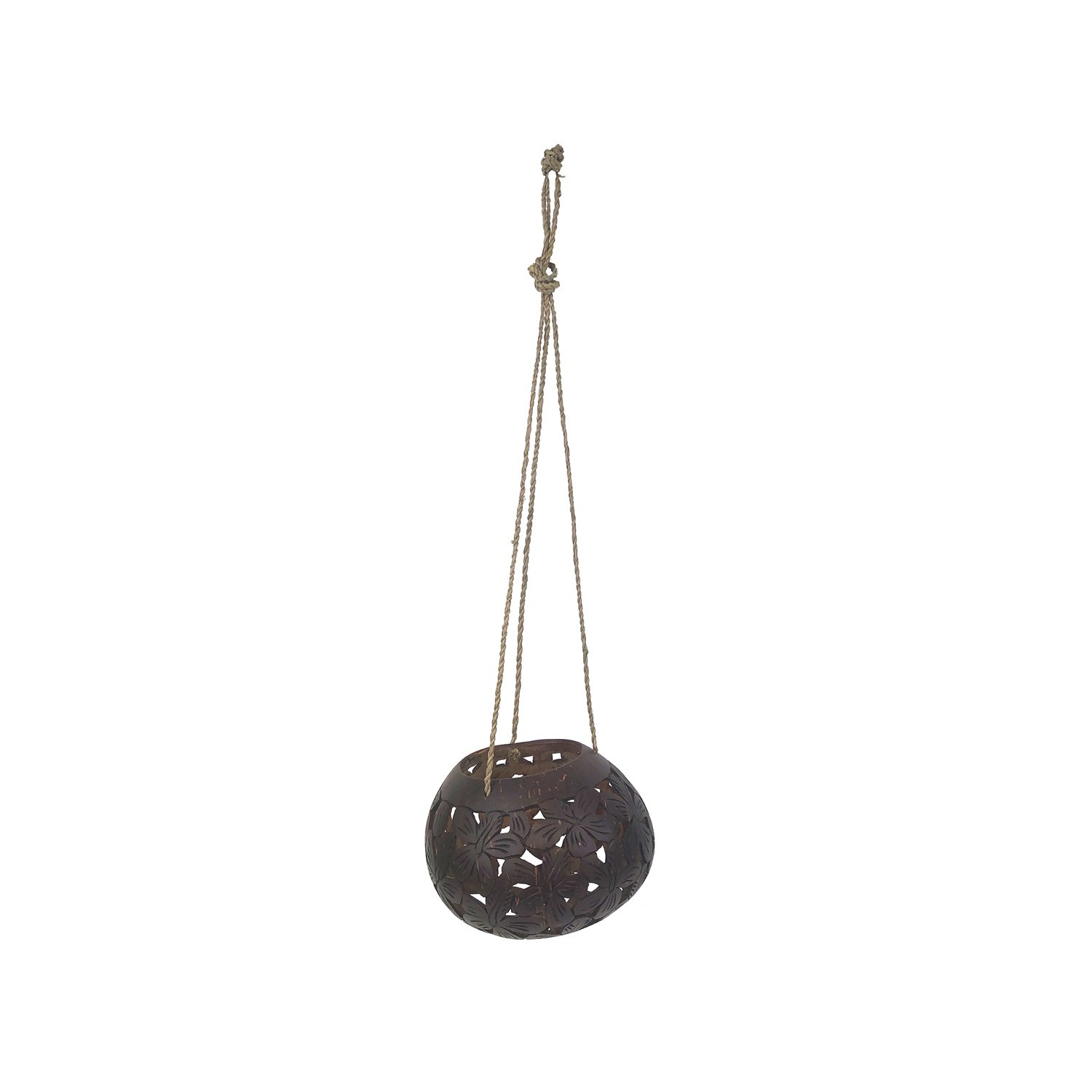 4.75″ Coco Hibiscus Hanging Planter for Greenery & Décor