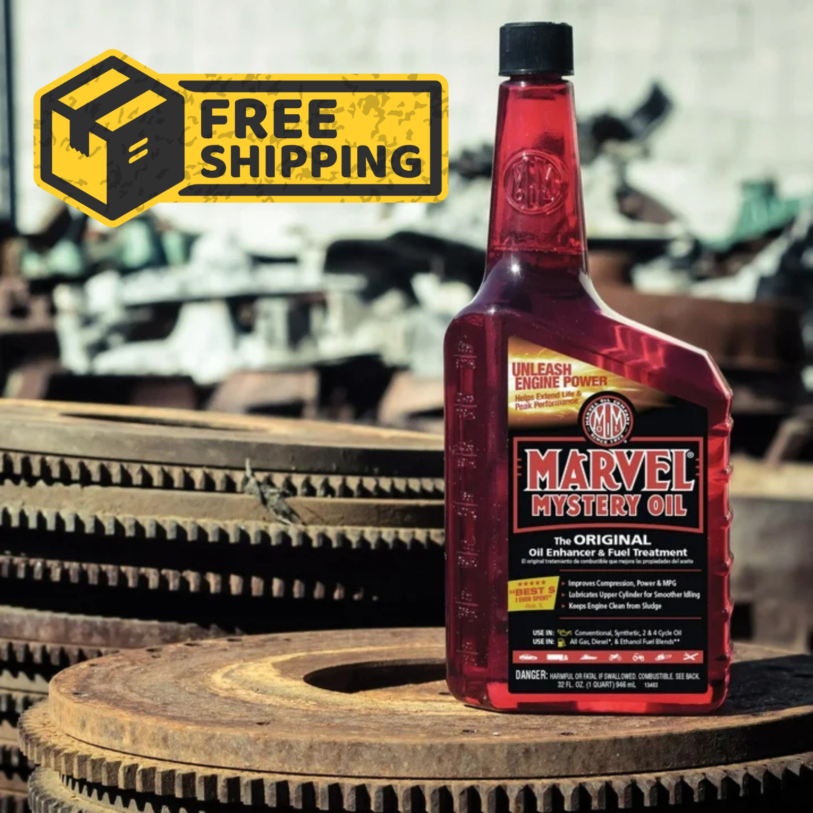 Free Shipping – Marvel Mystery Oil – Oil Enhancer and Fuel Treatment, 32 oz