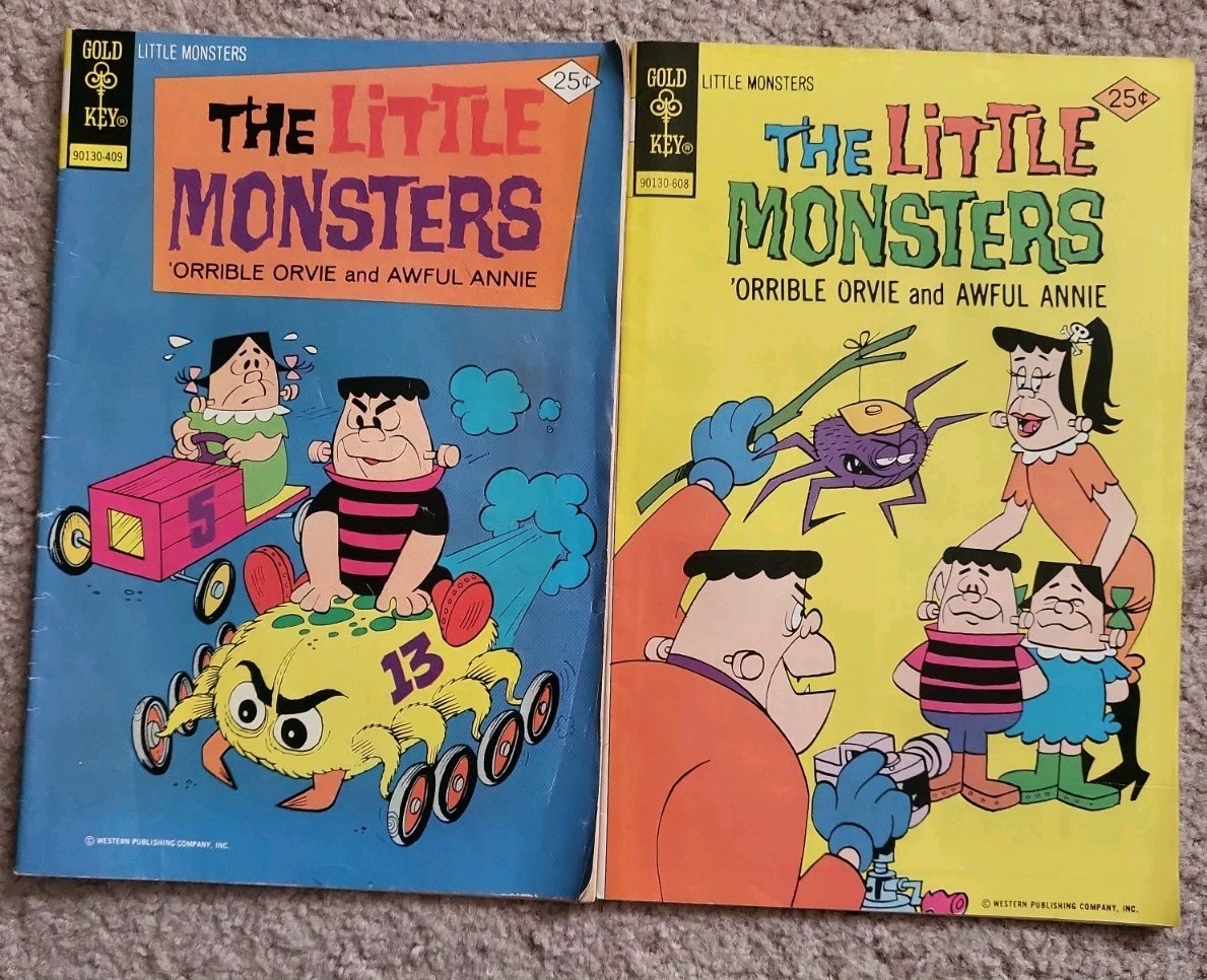 Vintage Gold Key The Little Monsters Comic Books- Lot Of 2 Comic Books
