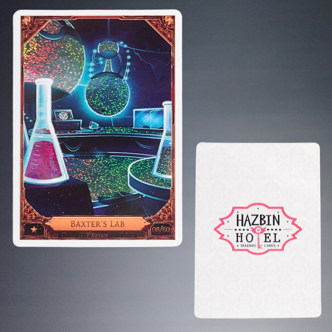 2026 HAZBIN HOTEL TC SEASON 2 1ST EDITION BAXTER’S LAB 04/60 COMMON FOIL CARD