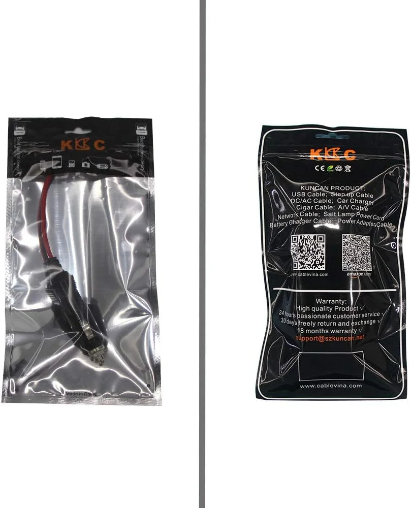 Replacement Cigarette Lighter Plug – 12 Volt Male Cigar Plug with Leads Car A…