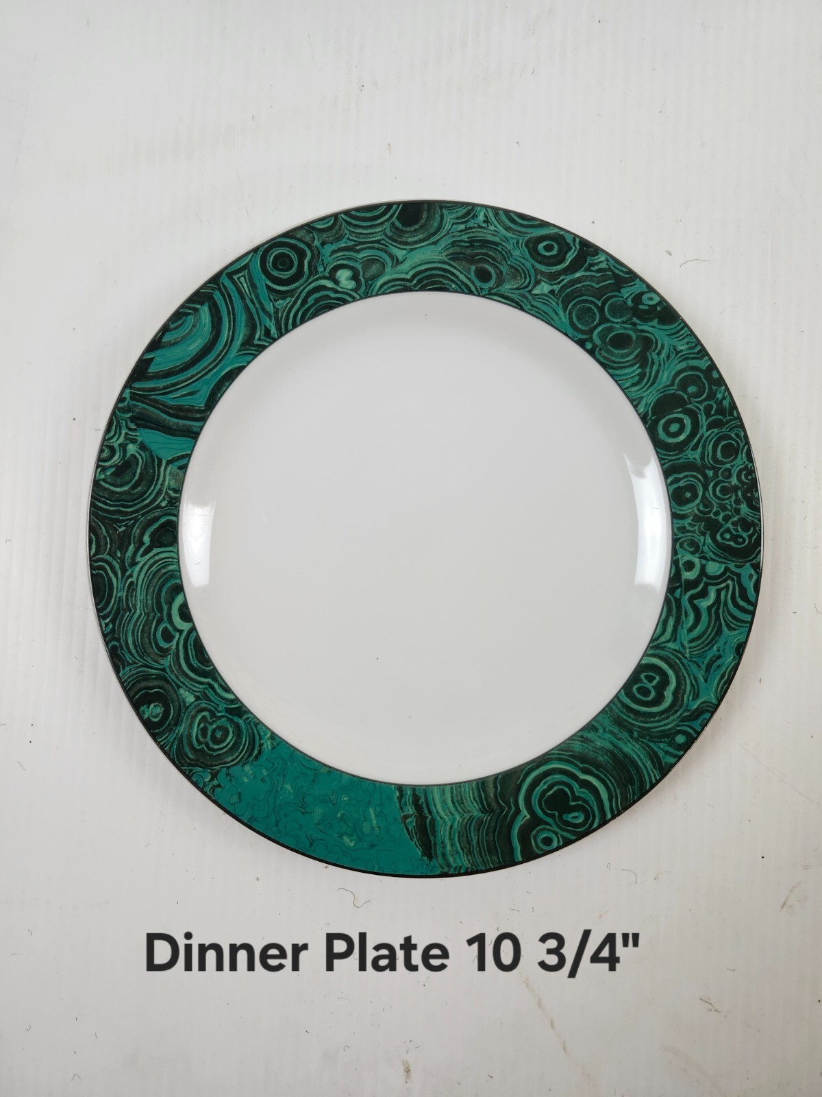 Gabbay Malachite Green Marble Rim Replacement Pieces Dishes Cups & More You Pick