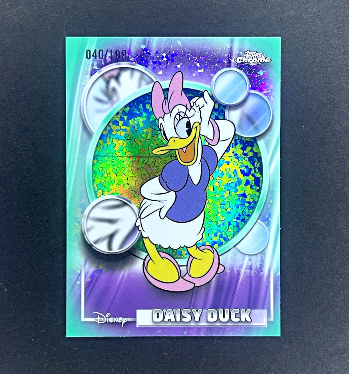 2026 Topps Chrome Disney 100 Daisy Duck #54 Refractor 040/199