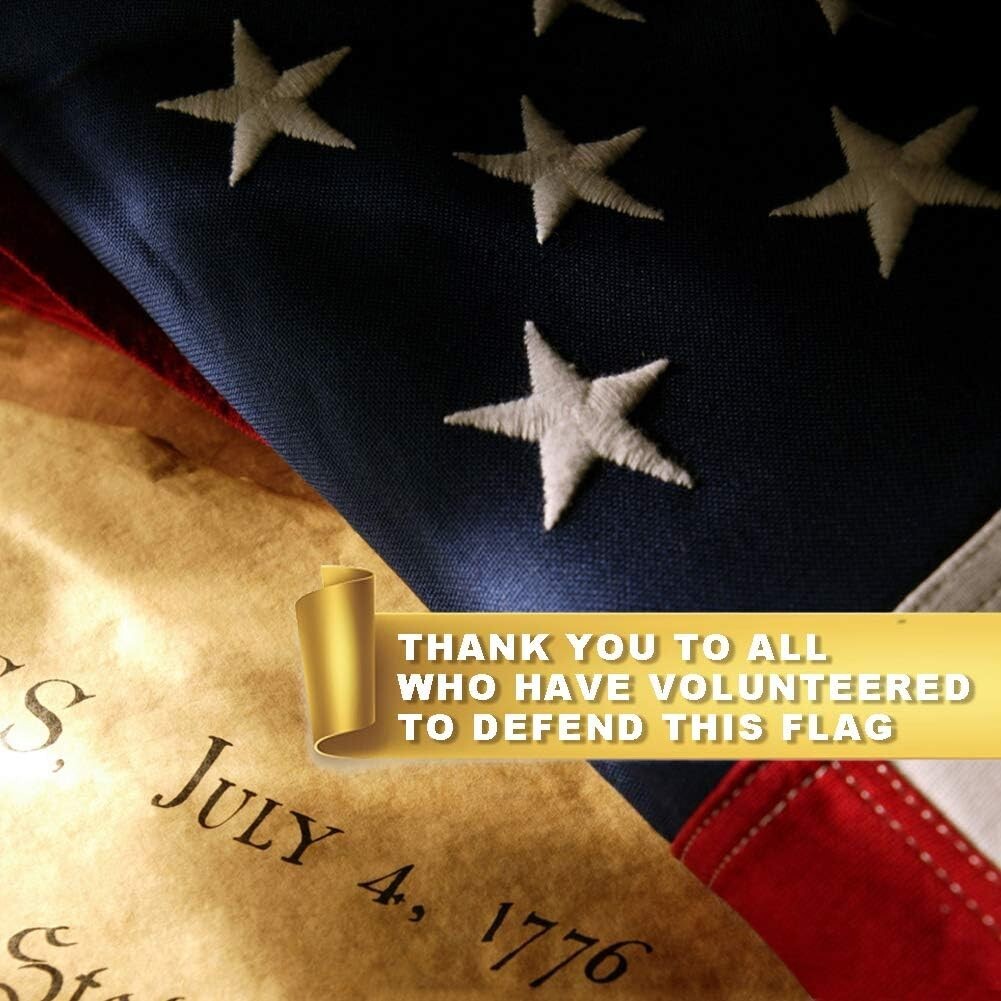 American Flag Large US Flags Made in USA Heavy Duty Embroidered Stars 6 X 10 Ft