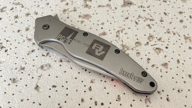 Kershaw 1840 Shallot Folding Pocket Knife Linerlock Plain Blade Stainless Steel