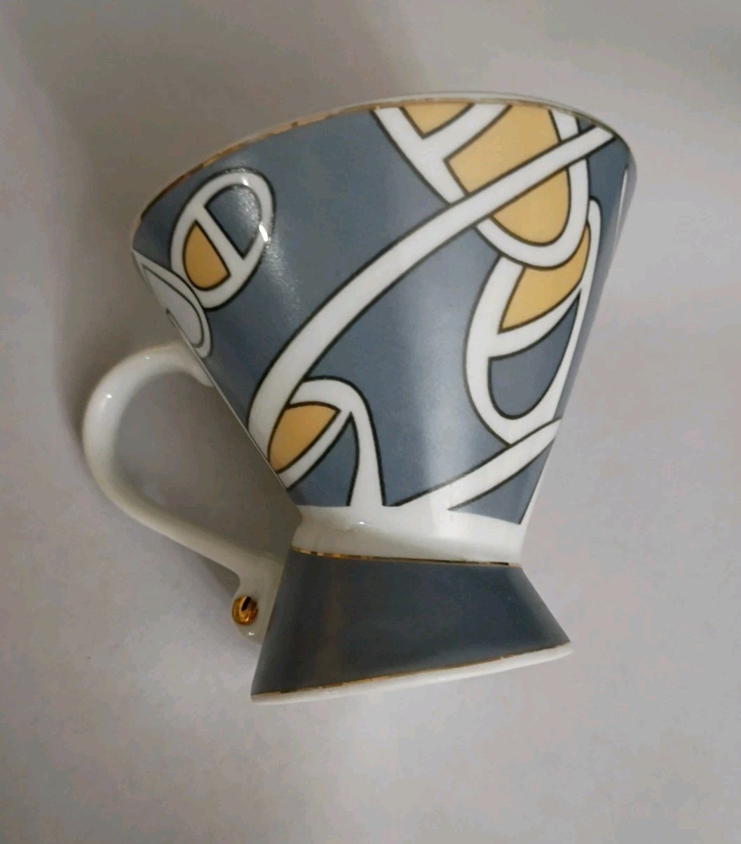 Bijoux Terner Espresso Cup And 2 Saucer Replacements Picasso Art Modern Style