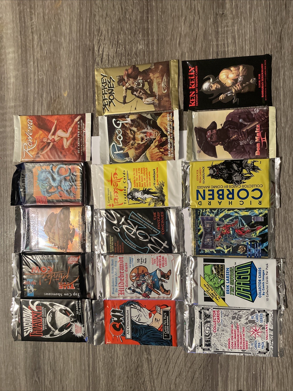 10 X Fantasy Art Trading Cards Packs Sealed New Various Artists 👩‍🎨 💪 🎭