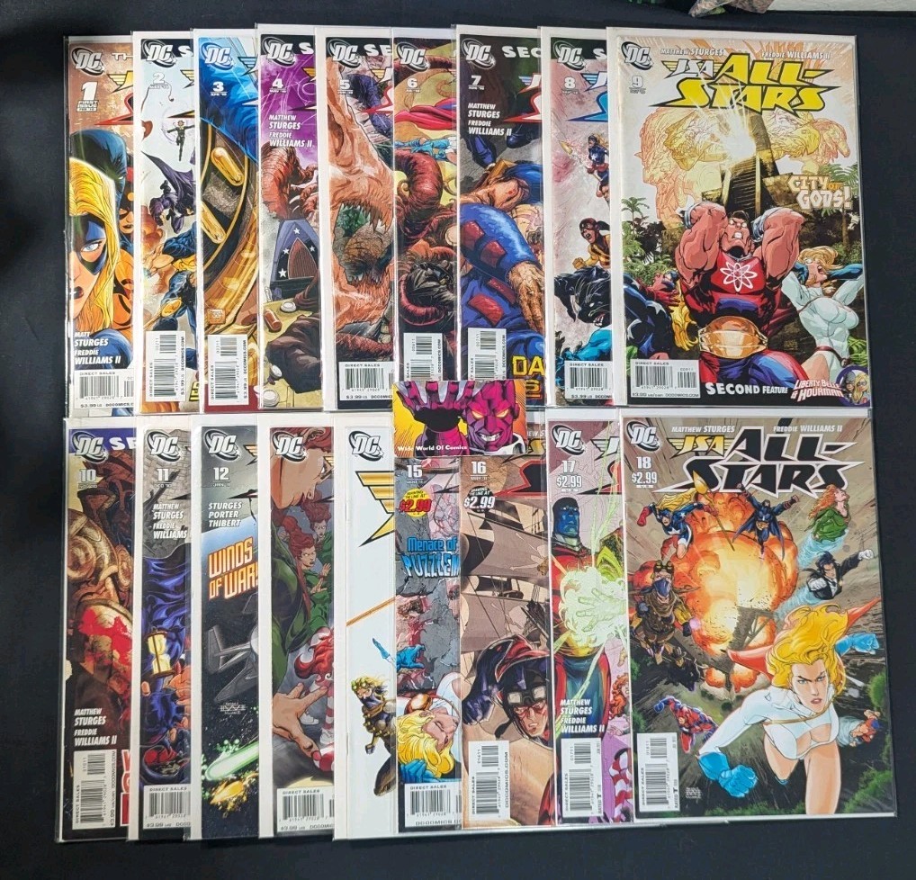 JSA All-Stars #1-18 Complete Set 2010 DC Comics Power Girl Stargirl