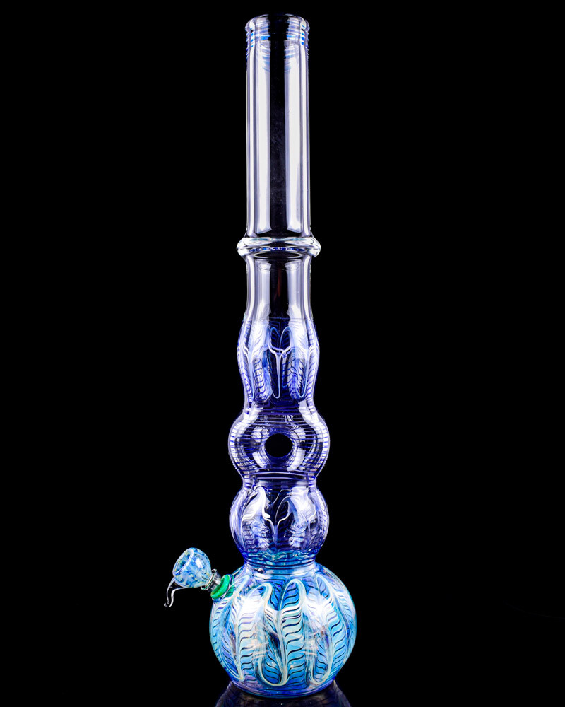 20″ Inch Grand Lux TALL Bong Fumed DONUT Glass Water Pipe HOOKAH Bubbler *USA*
