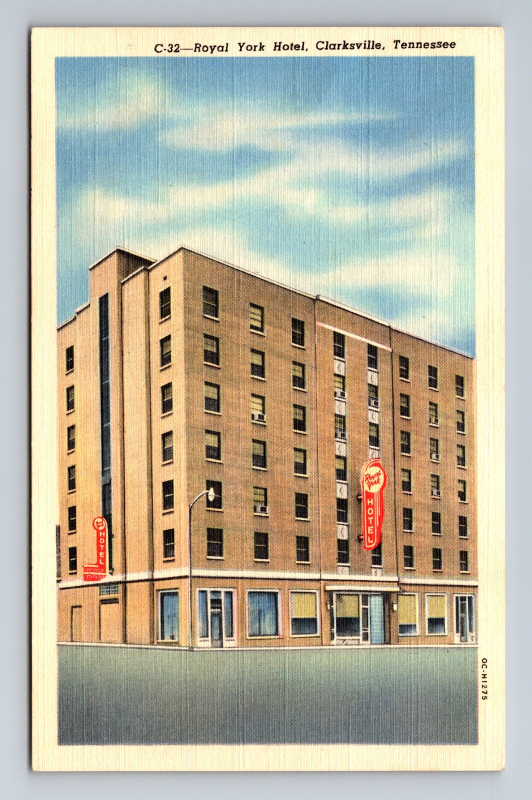 Royal York Hotel Clarksville Tennessee Postcard