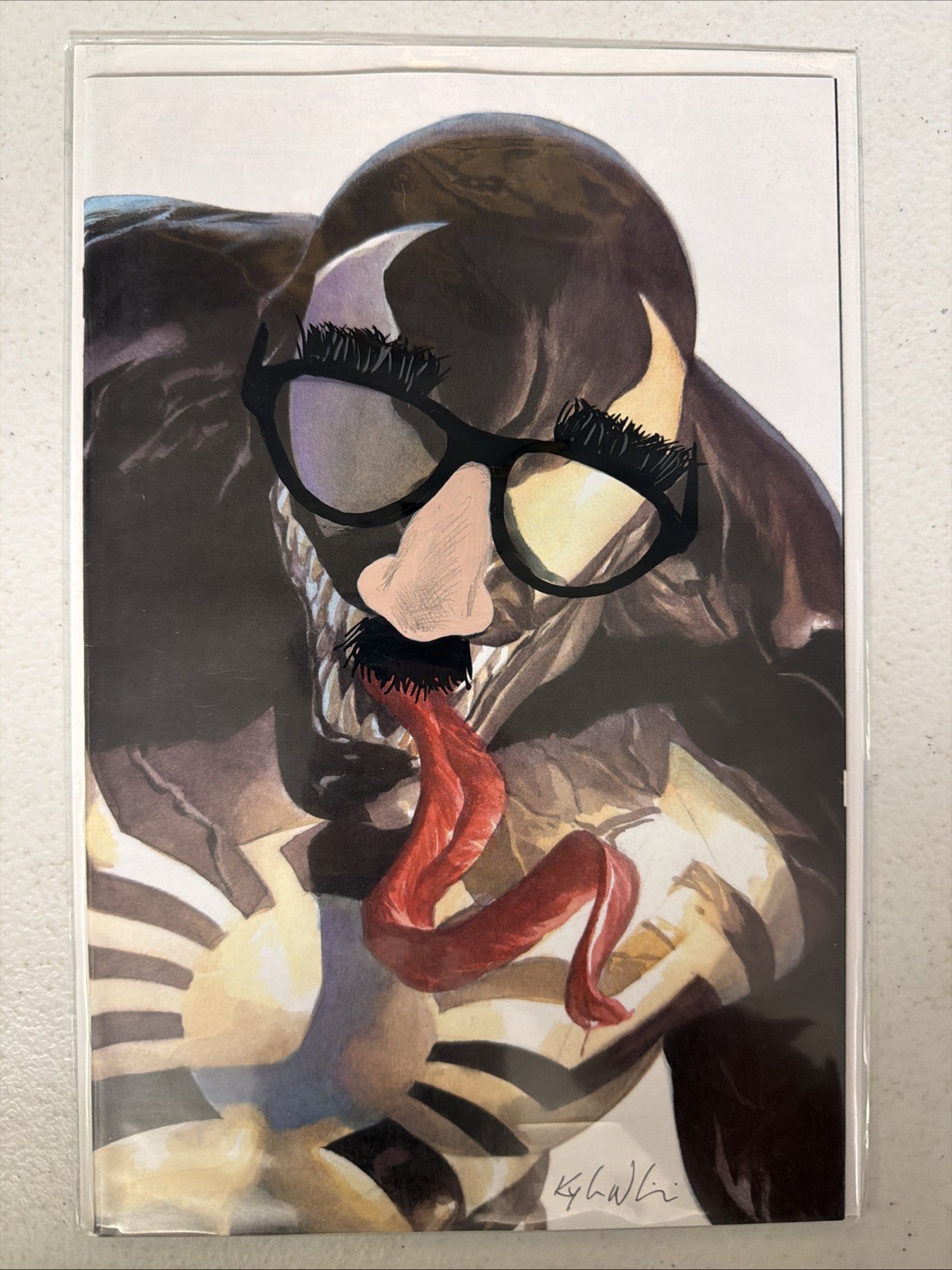 Venom: Lethal Protector II #1 Alex Ross Variant KYLE WILLIS Signed & REMARQUE