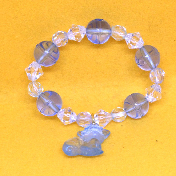 Vulpix Clear Light Blue Beaded Bracelet Rare Gamefreak Nintendo From Japan F/S