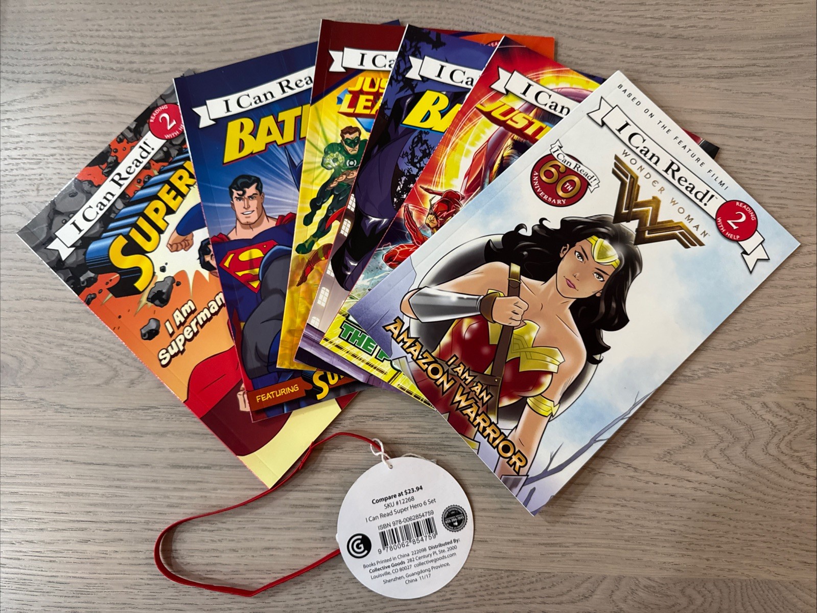 I Can Read! 2 Superhero 6-Book Set, 2009-2017 DC Comics 60th Anniversary NEW