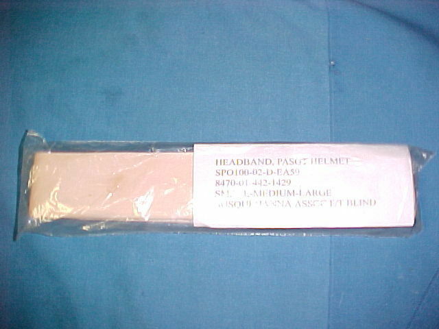 NEW USGI MILITARY PASGT HELMET HEADBAND – SMALL – MEDIUM – LARGE / FREE SHIPPING
