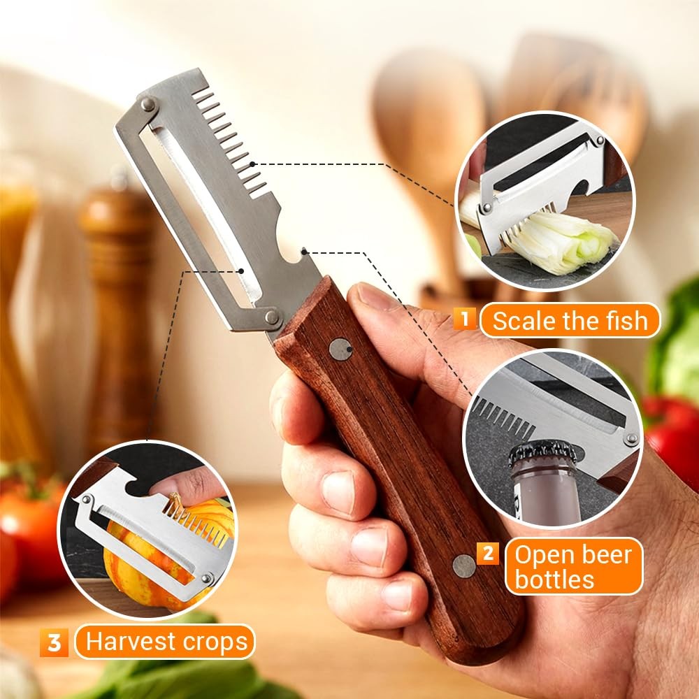 Vegetable Peeler 2026 Upgrade Multifunctional Stainless Steel PeelerVegetable…