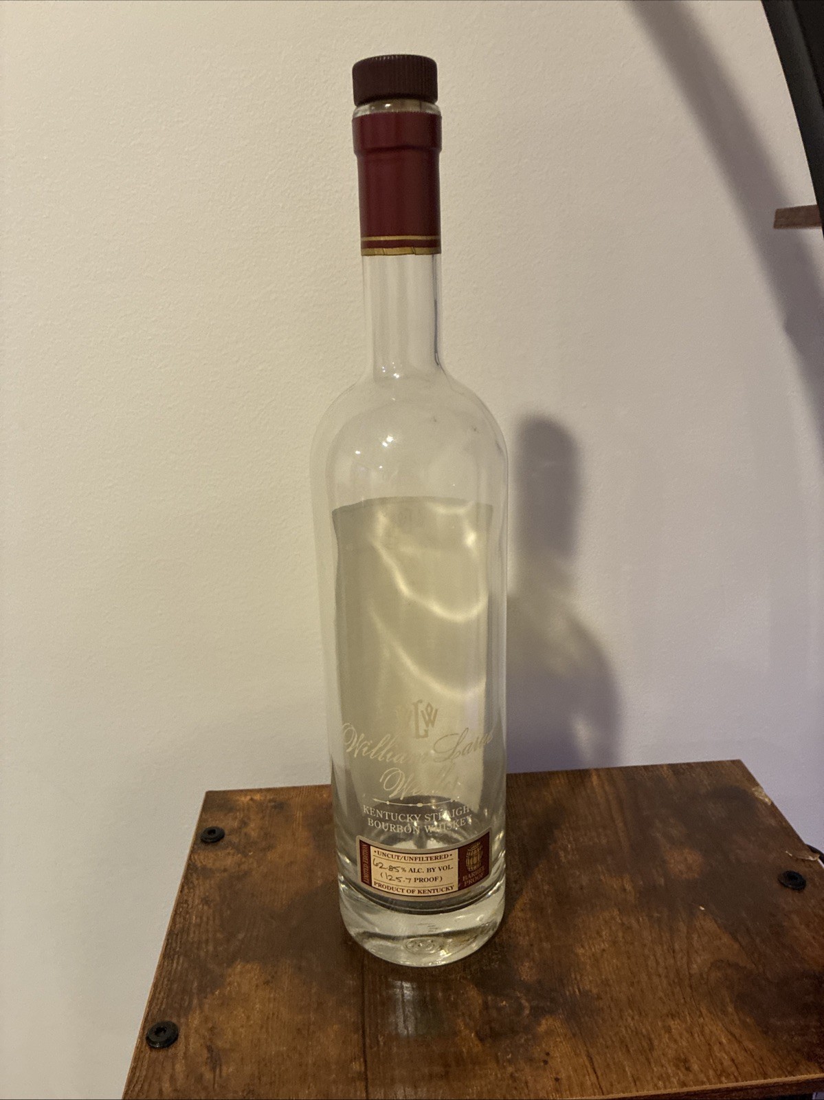 William Larue Weller Kentucky Straight Bourbon Whiskey Clear Bottle 750ml A