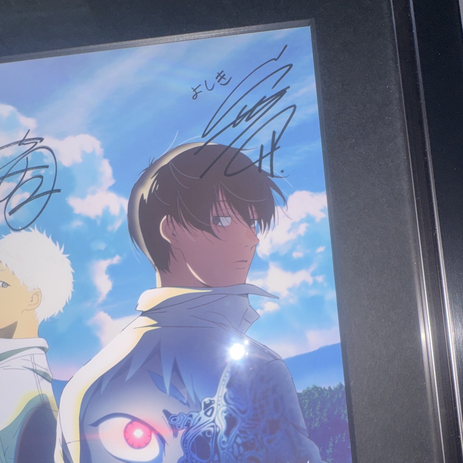 Hikaru ga Shinda Natsu Framed Hard Signed Print Mokumokuren Hikaru Yoshiki
