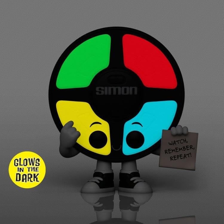 Funko Pop! Vinyl: Hasbro – Simon (Glow in The Dark) #129 CHASE WITH PROTECTOR