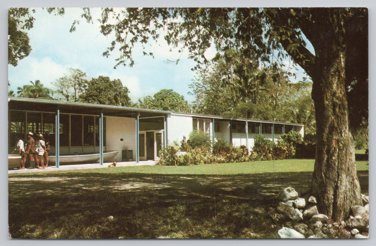 Postcard Cook Islands Library and Museum Rarotonga