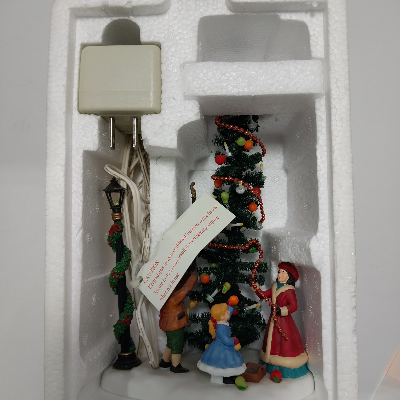Dept 56 Special Edition Lighted Village Square Town Tree #58644 Retired 2003